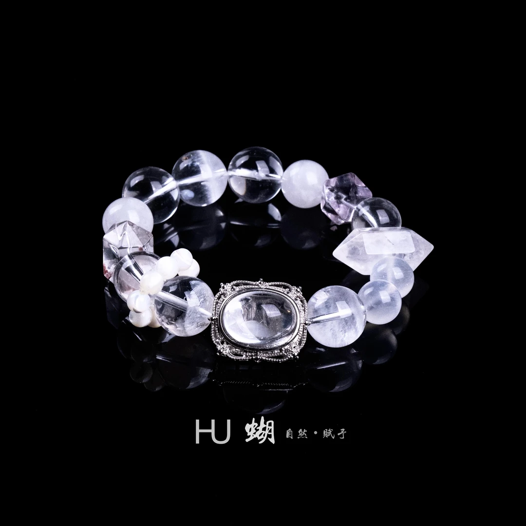 HU蝴｜孤品款  如图如直播间所见即所得 水晶珠宝手串D1