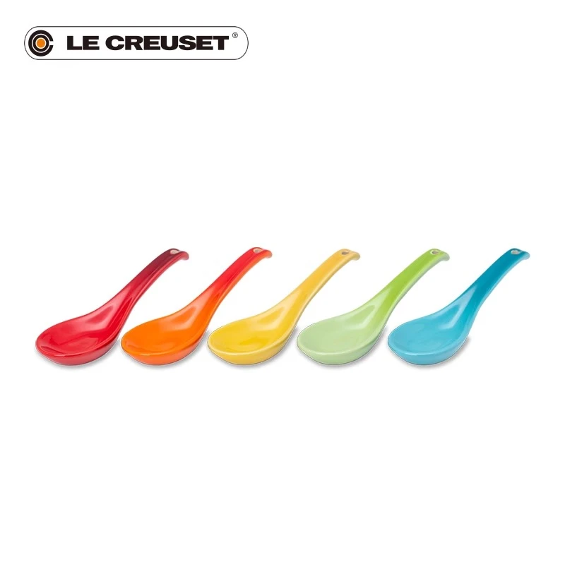 法国 LE CREUSET 酷彩Neo彩虹系列中式汤勺5件套勺子餐具