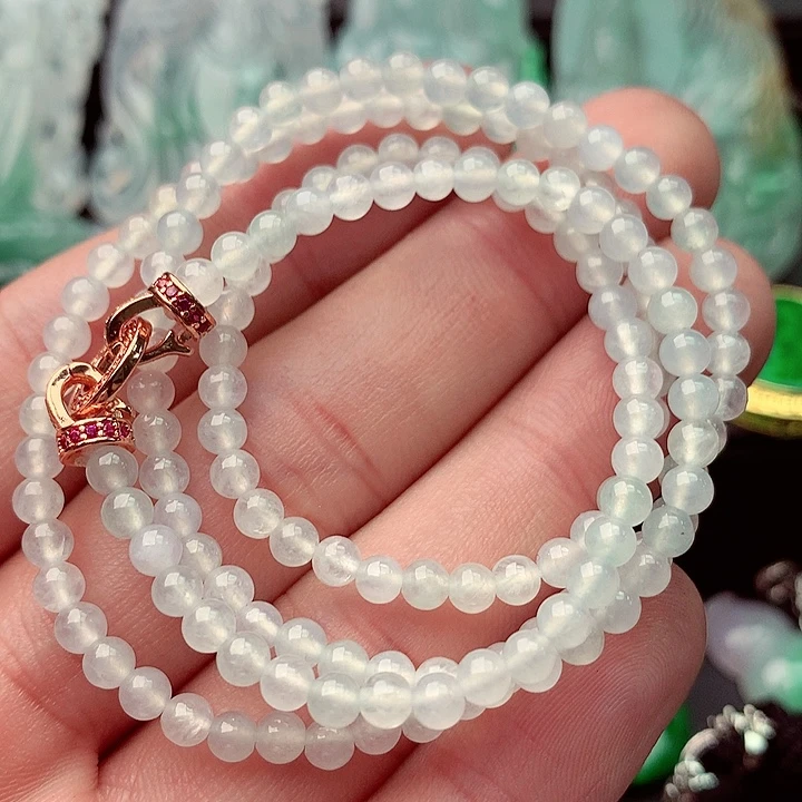 翡翠未镶嵌毛衣链