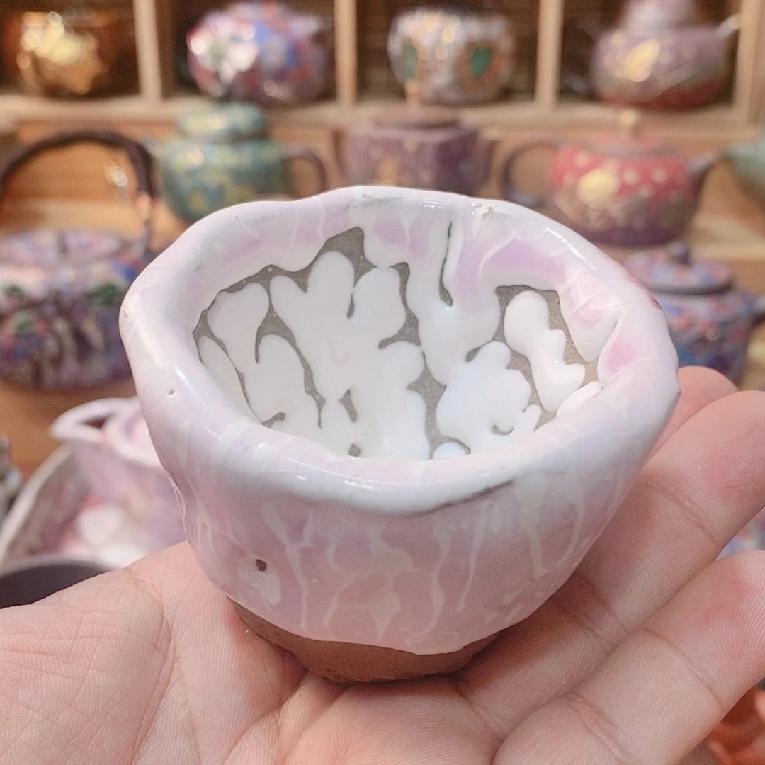 粗陶志野柴烧茶器