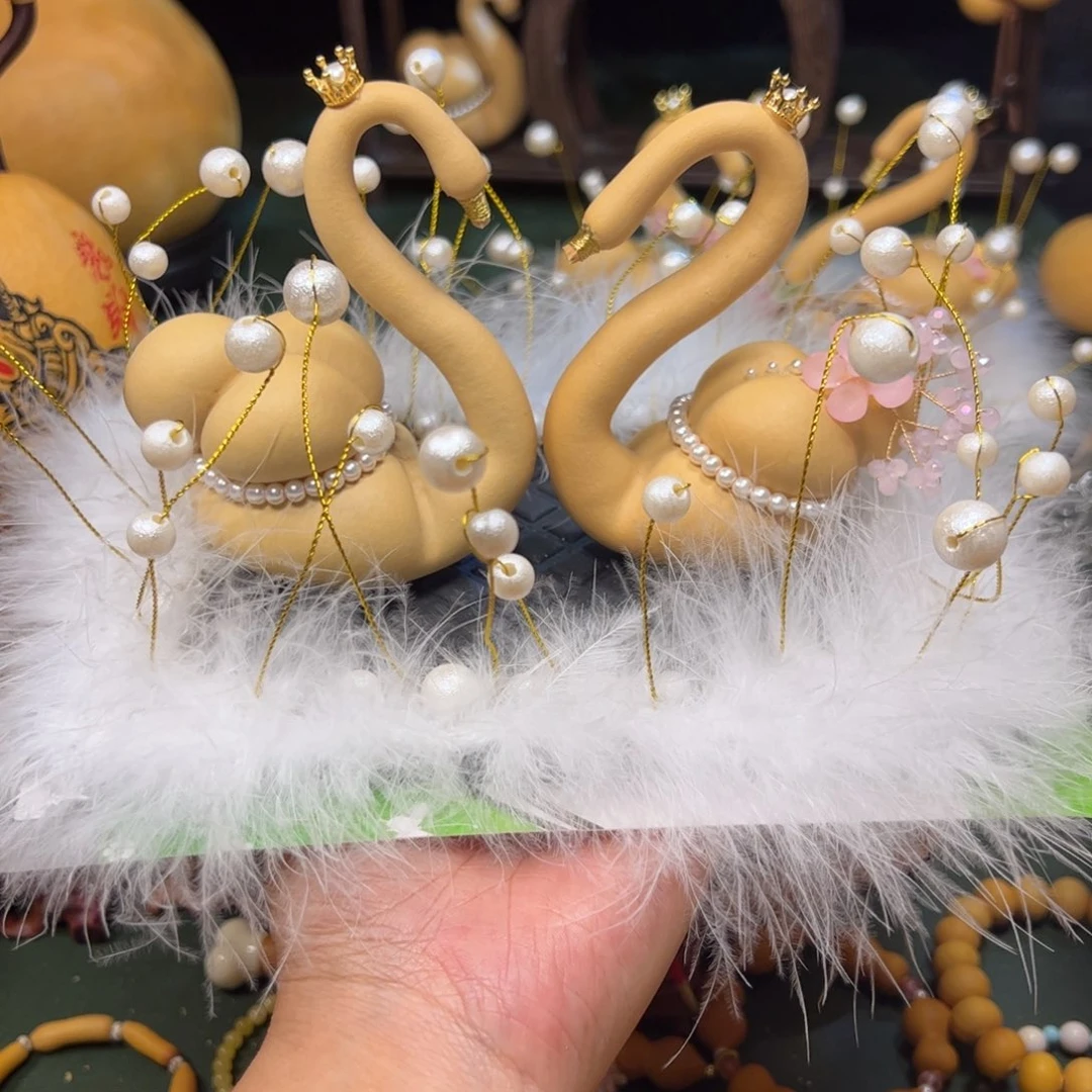 仙仙款天鹅摆件葫芦