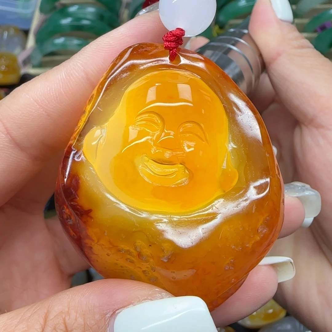 玛瑙/玉髓合金手把件