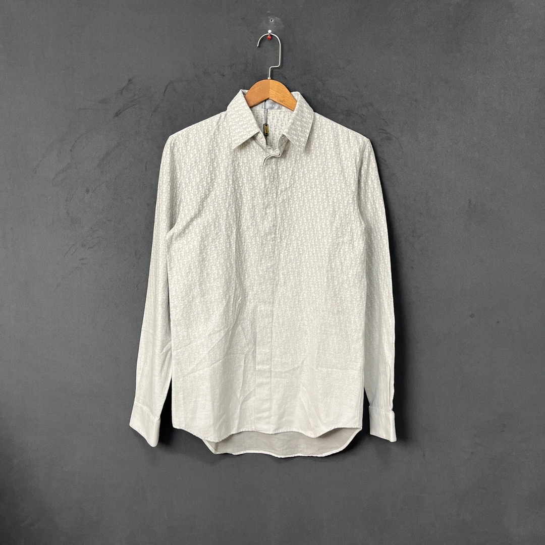 99新 DIOR/迪奥 米色渐变满印衬衫 38码 99新/无配件