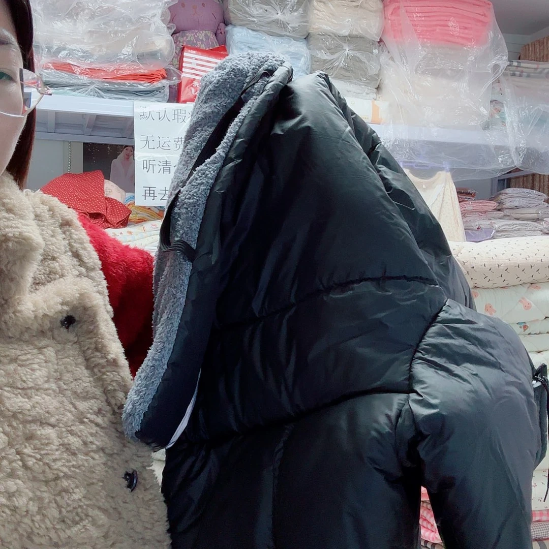 棉黑色冬季厚挡风被一个