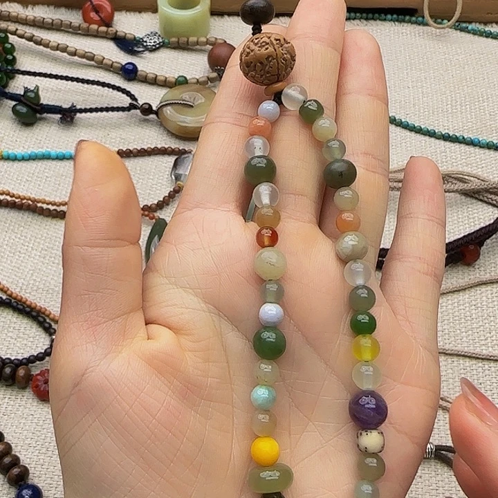 森***）玛瑙/玉髓手链未镶嵌