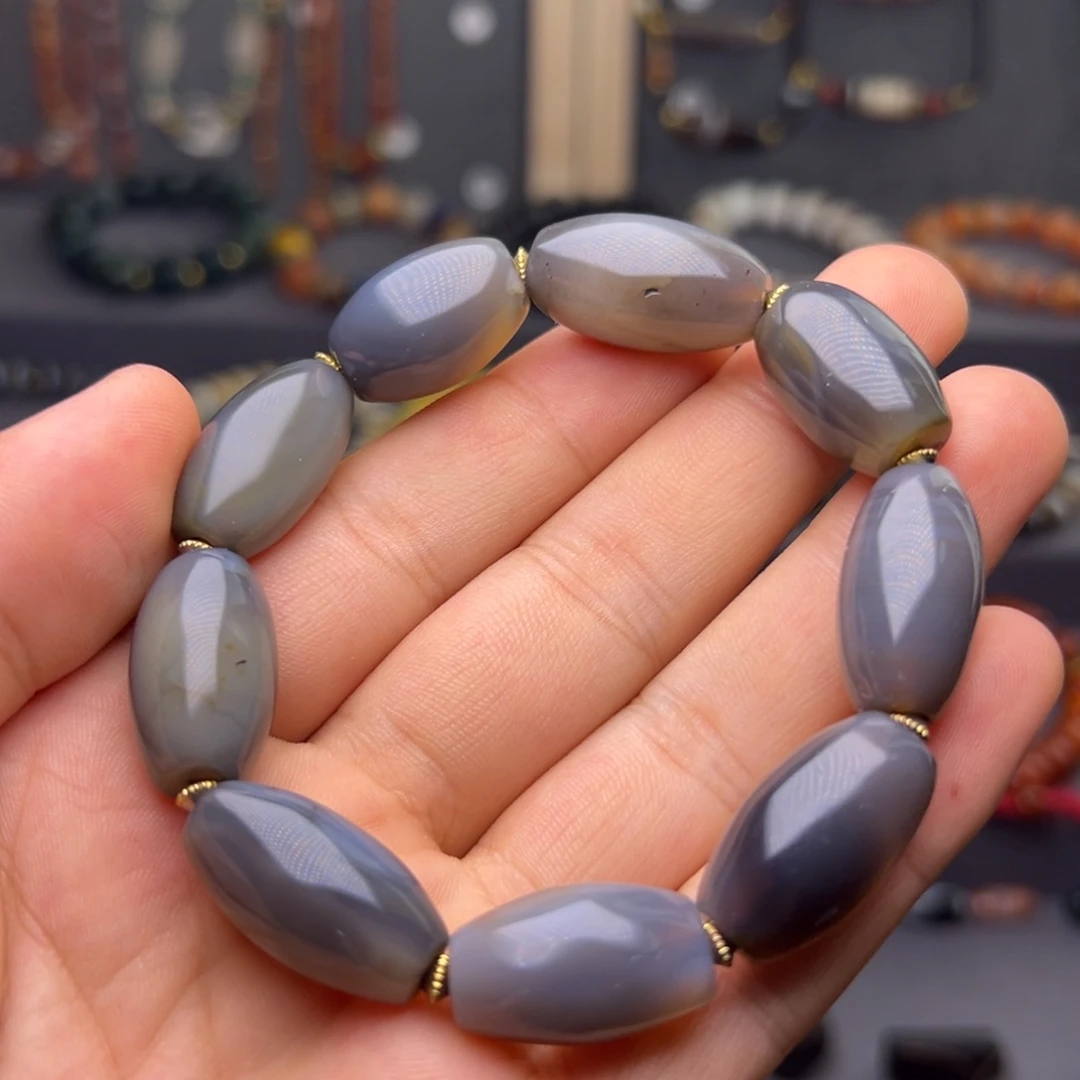 玛瑙/玉髓合金颈饰