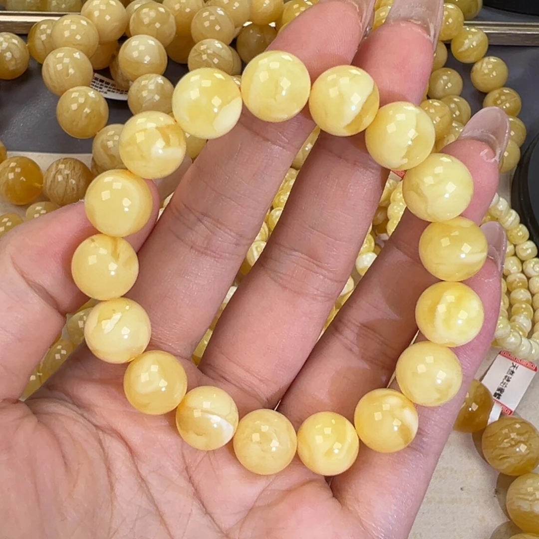 手链琥珀未镶嵌15.2白蜡