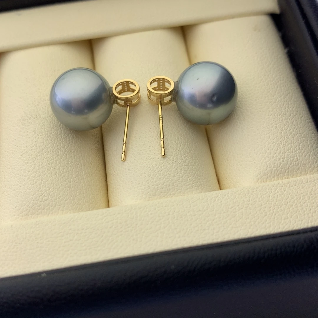 海水珍珠耳饰18K金镶嵌