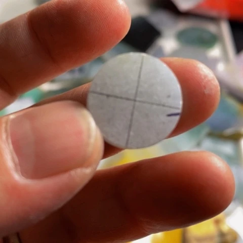 定制翡翠未镶嵌平安扣一个