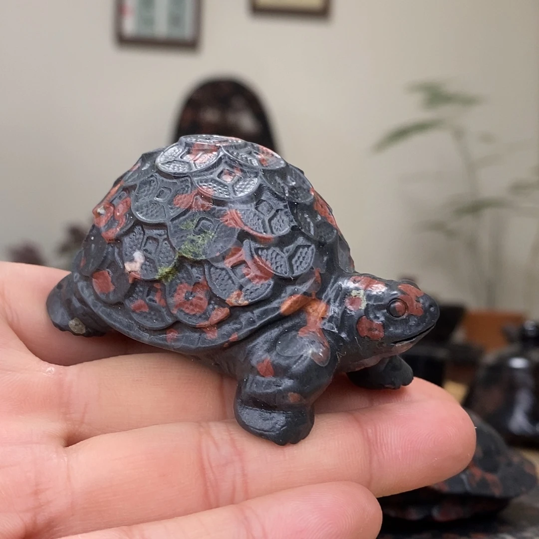 豫石匠梅花玉小鼻嘎随形手把压书石茶宠