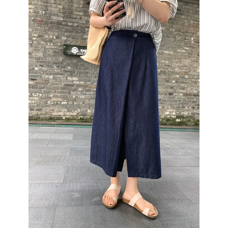 【ALINDM年终大清仓】百搭复古牛仔半裙子AS25528