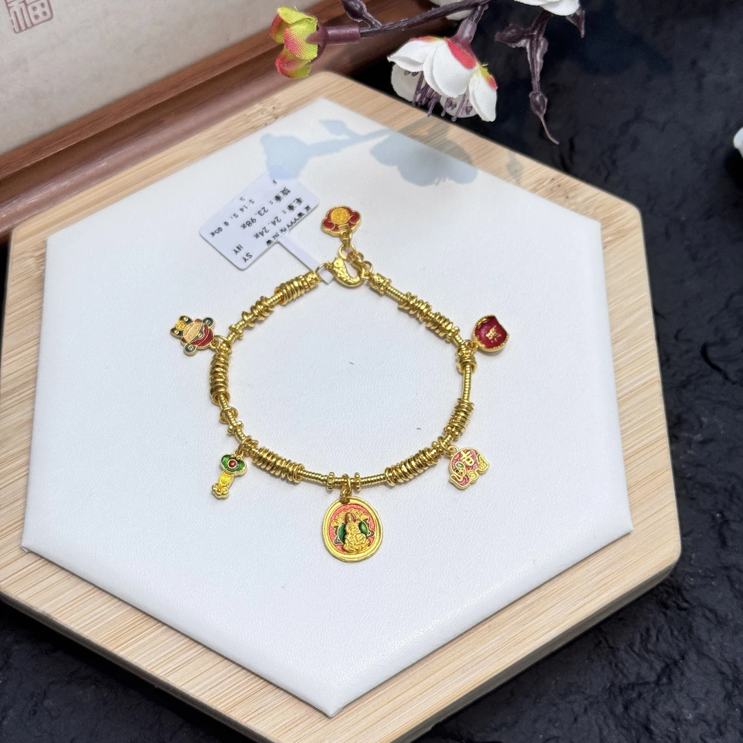 23.98g  手围看图   足金999投资金条攒黄金悦己送礼