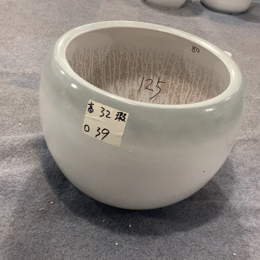微瑕高温陶瓷花盆