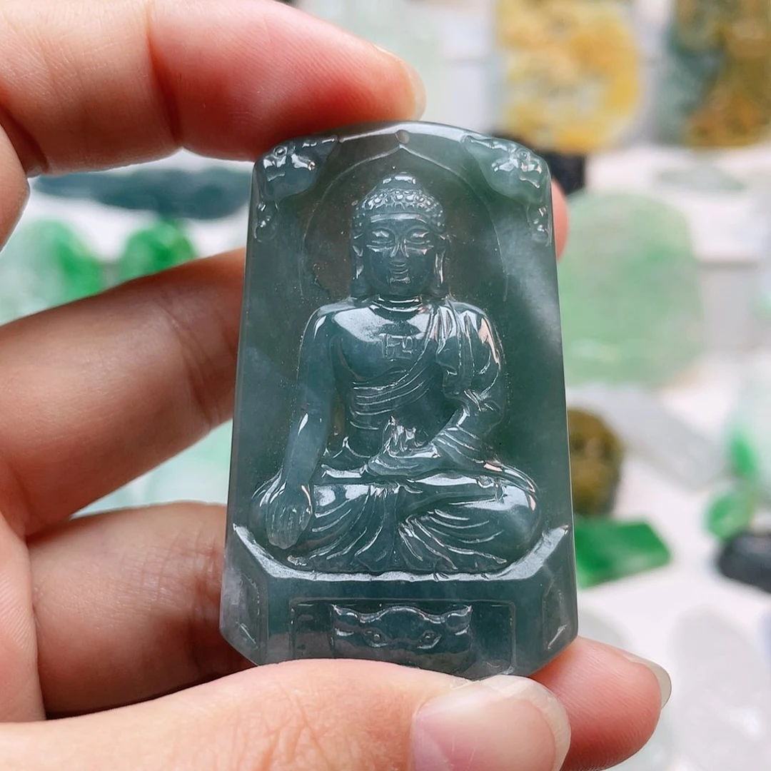 翡翠颈饰未镶嵌阿弥陀佛