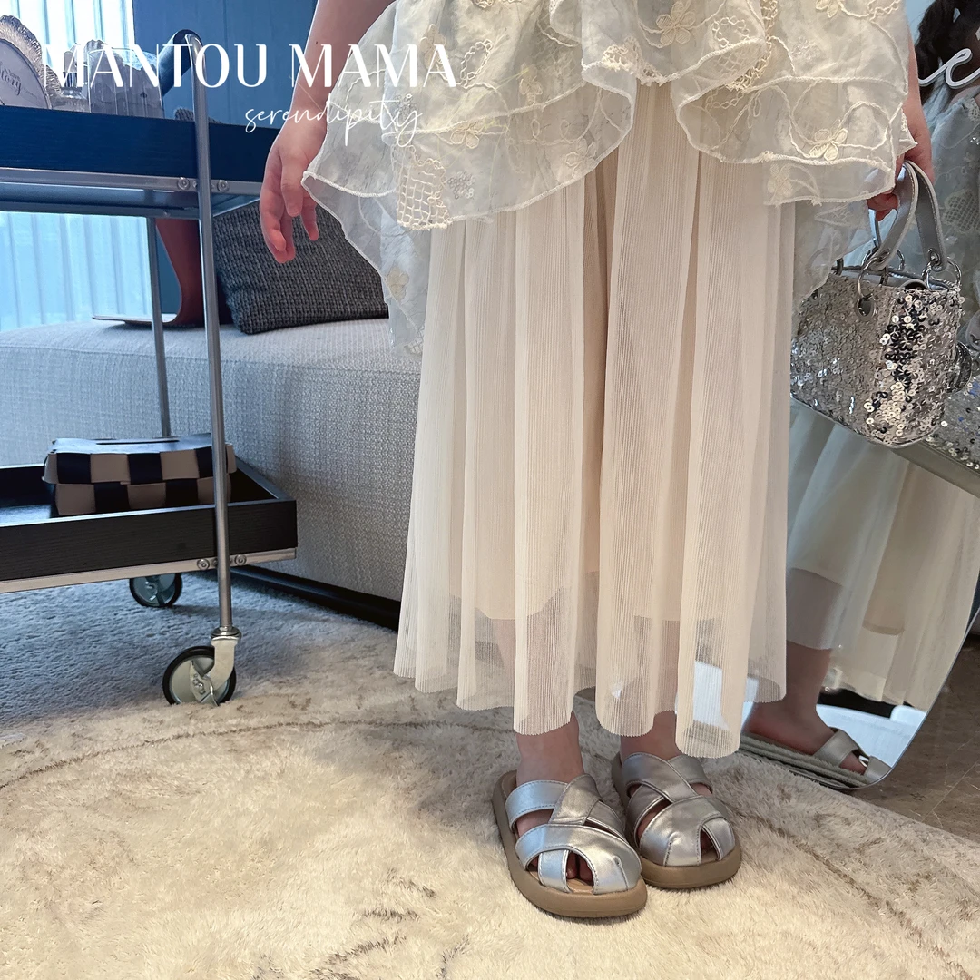 【馒头家】【现货】透气网纱休闲裤女童夏季清凉透气百搭防蚊裤