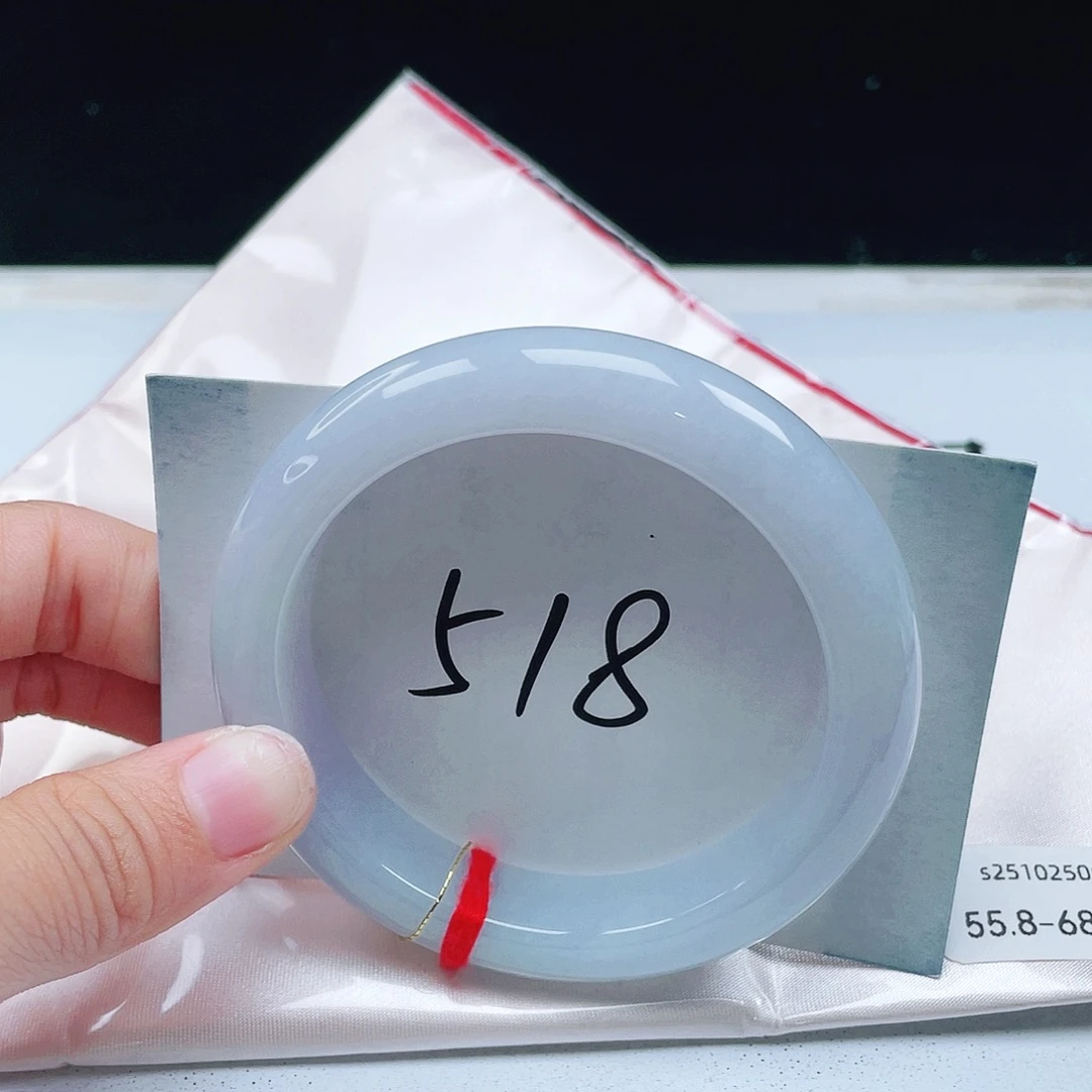 翡翠未镶嵌手镯55+正圈