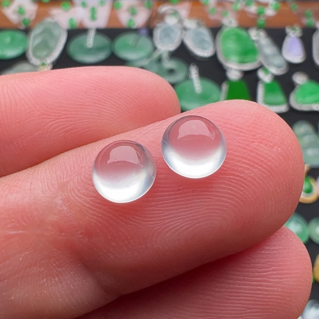 翡翠未镶嵌颈饰蛋面6