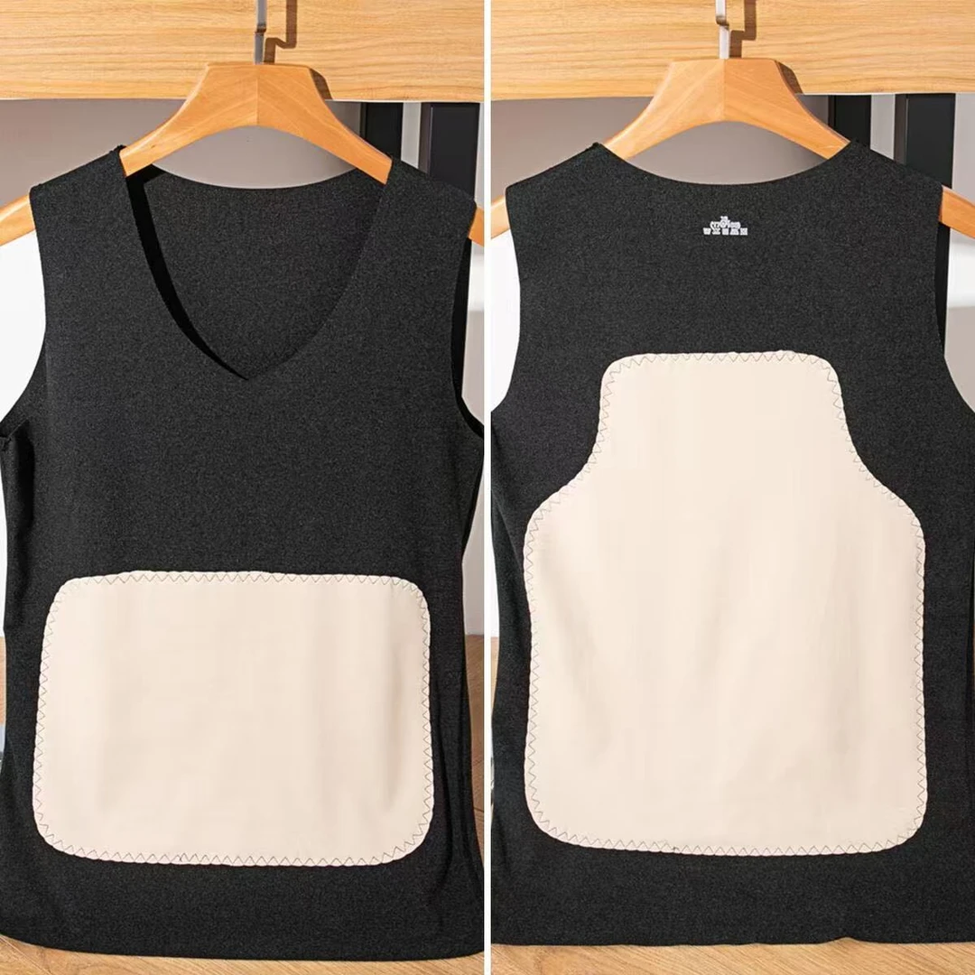 《叶先生精选》2025秋冬男士保暖背心护背护打底发热无袖背心贴身