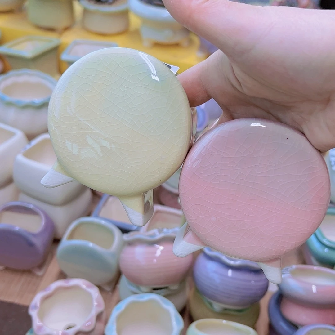 红陶陶瓷花盆当场满12包邮