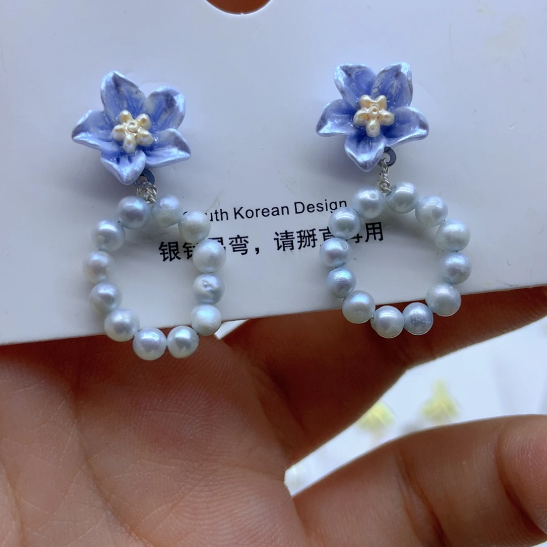 淡水珍珠耳饰未镶嵌