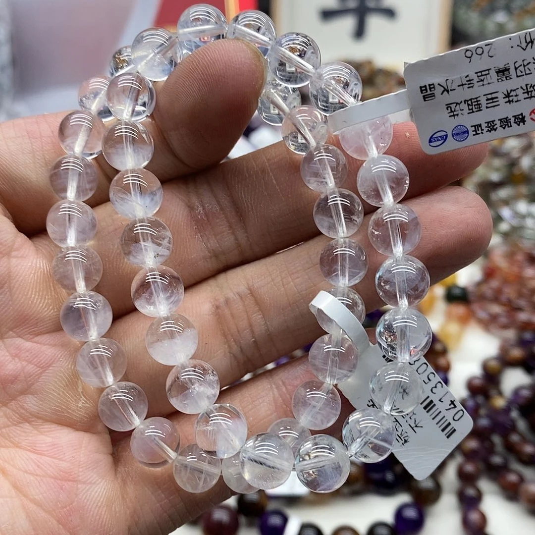 水晶手链未镶嵌多样性发货发一条