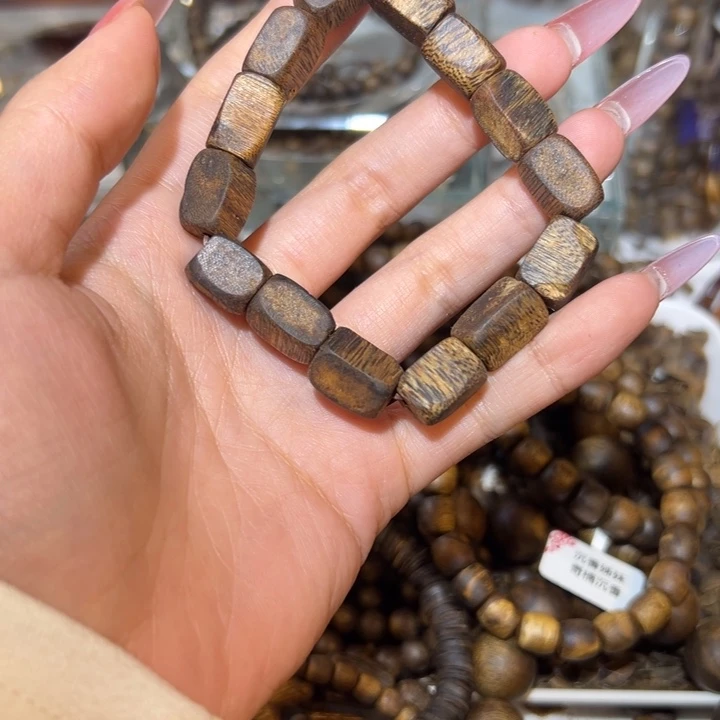 沉香手串超*奇楠沉香单圈老料k k