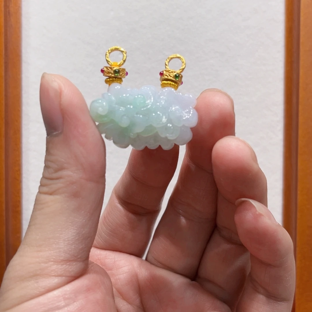 翡翠合金吊坠(赠链)国风