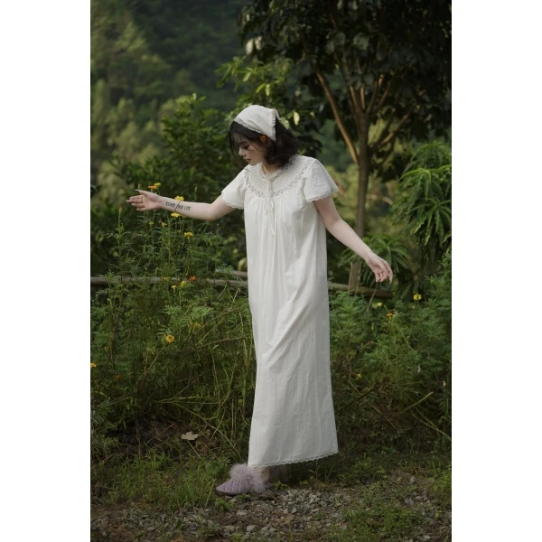 【知了】『洛丽塔花园』民族公主风森系睡裙女法式简约日常2508ZL027