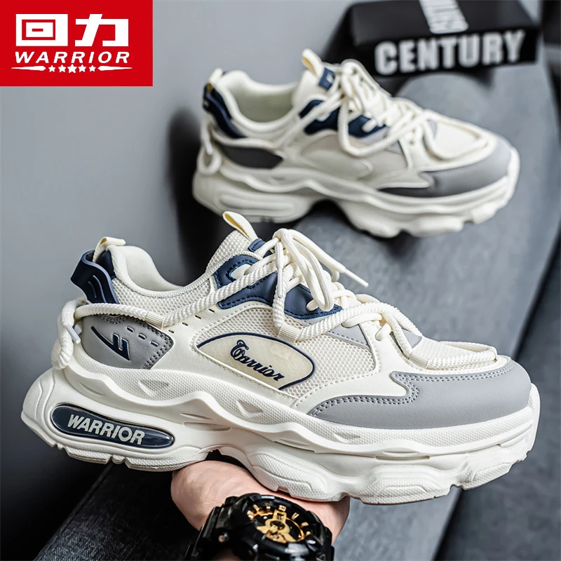 回力男鞋冬季2025新款透气网面运动鞋青少年厚底百搭休闲老爹潮鞋