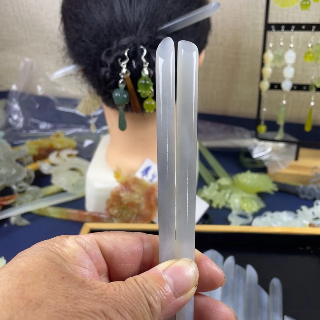 *****蛇纹石玉未镶嵌发饰