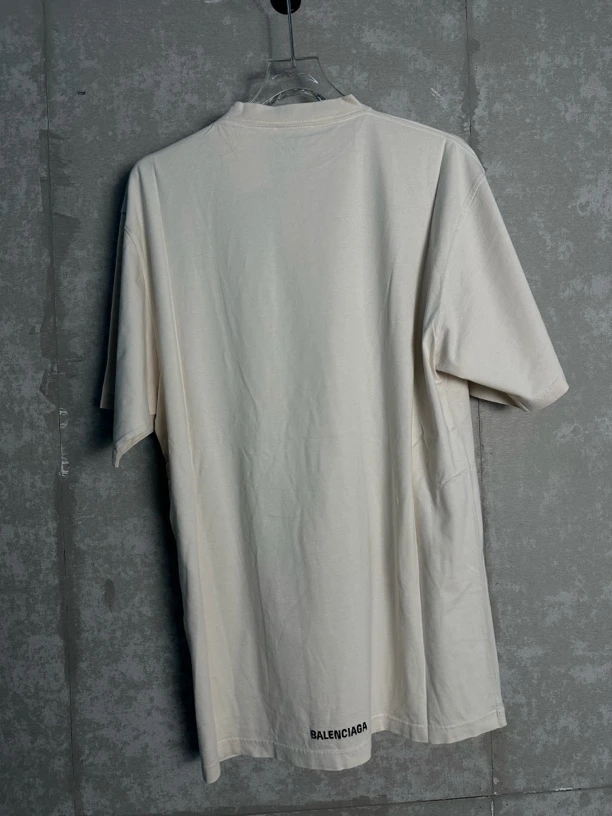 未使用 Balenciaga/巴黎世家 3*1/2*1/巴黎世家小logo短袖/08984