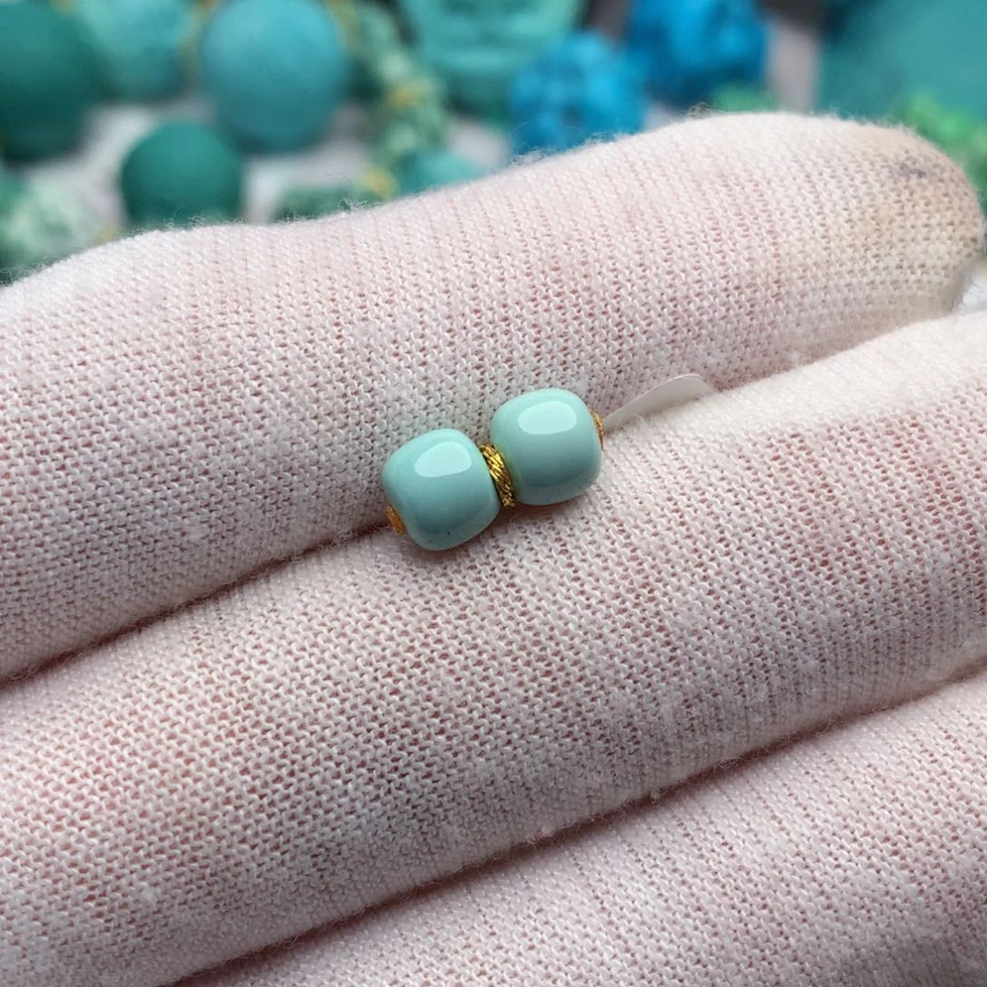 绿松石未镶嵌珠宝奇石5.8mm