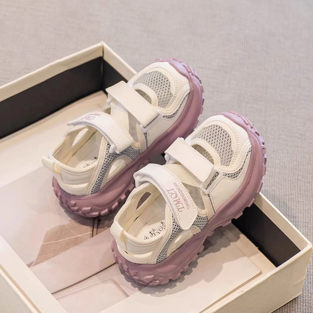 ABC儿童女童运动凉鞋休闲夏季软底鞋子网红男童时尚百搭女孩学生