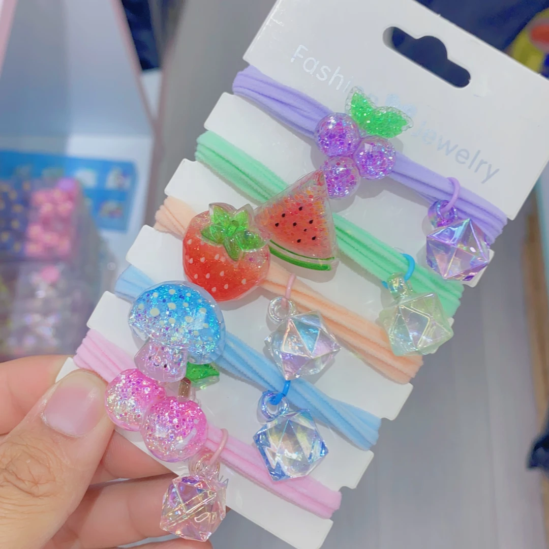 【HM-18622】发五根 成人大童儿童发圈可爱女童儿童配饰发绳发饰