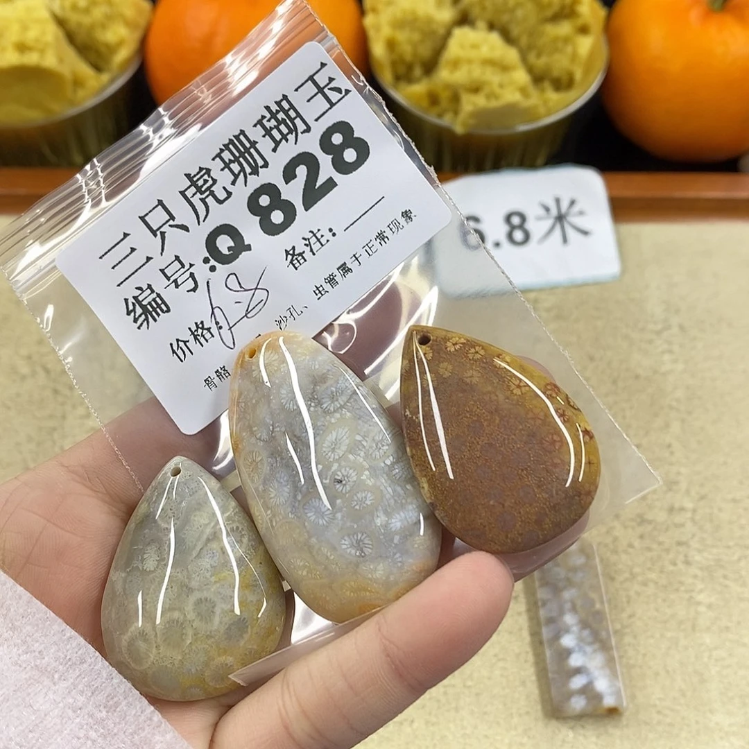 硅化珊瑚（珊瑚玉）1未镶嵌用****舞