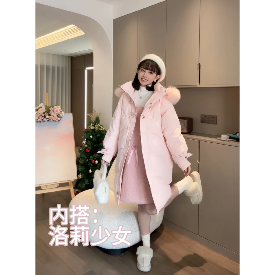 清仓【荷芝桃桃】娜娜的孕期穿搭/孕妇装秋冬保暖时尚羽绒服