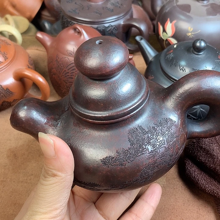茶壶紫砂紫砂微瑕