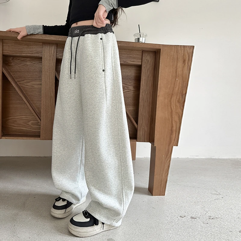 女童裤子秋装2025新款洋气大童休闲弯刀裤6-12岁春秋儿童炸街卫裤