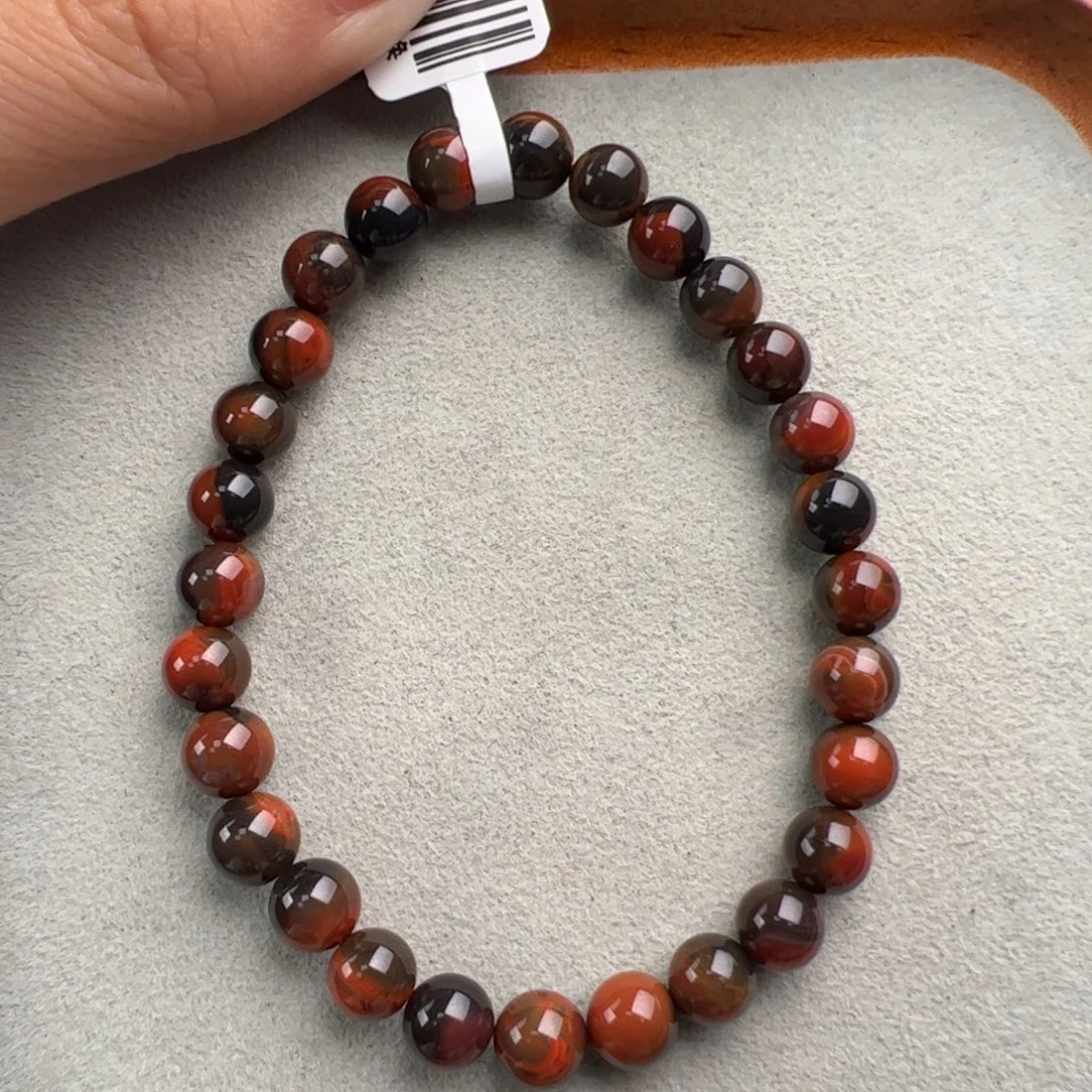 森***雨南红玛瑙未镶嵌（黑洞包浆6+）