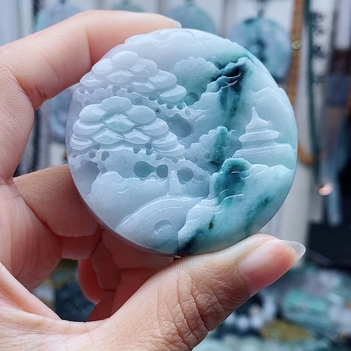 翡翠未镶嵌颈饰翡翠