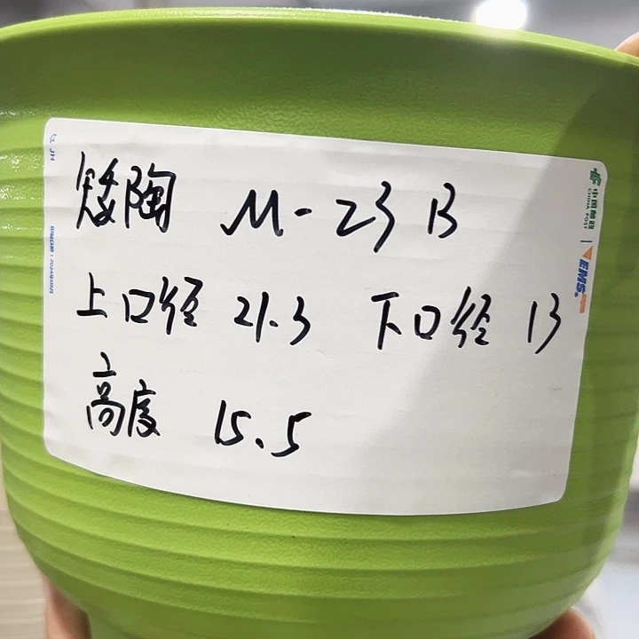正品矮陶口21高15白色8只无托