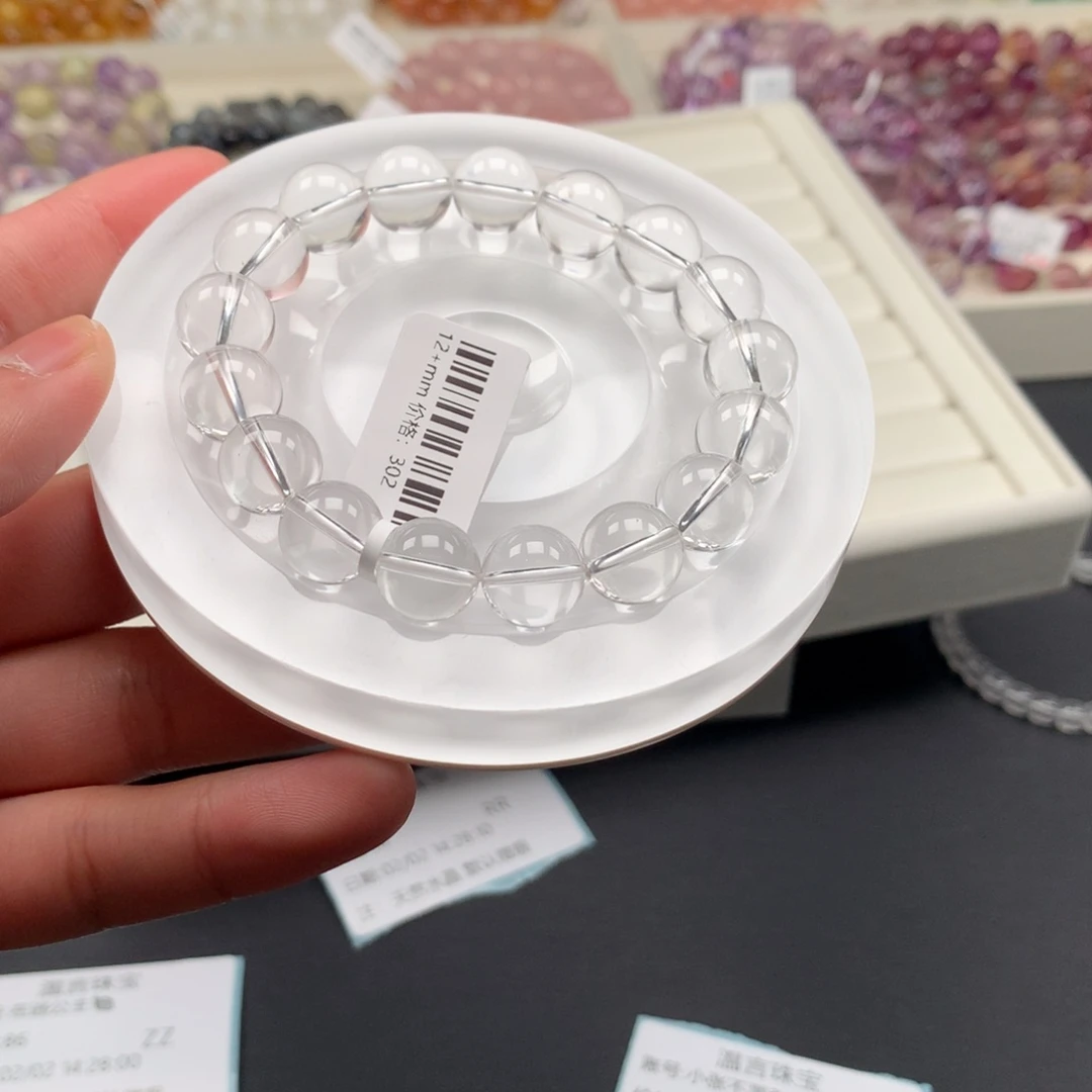 水晶手链未镶嵌白水12，A6