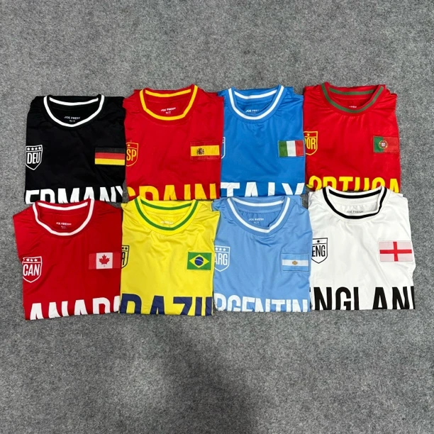 足球服短袖球迷T恤适合多队夏季速干宽松超薄