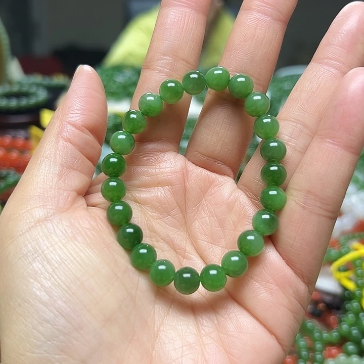 和田玉（碧玉）未镶嵌手链