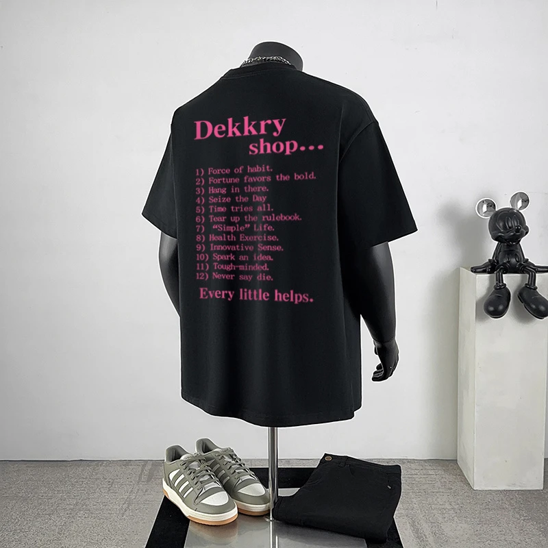 jtrt原创字母印花纯棉短袖t恤男夏季高街宽松百搭休闲情侣上衣