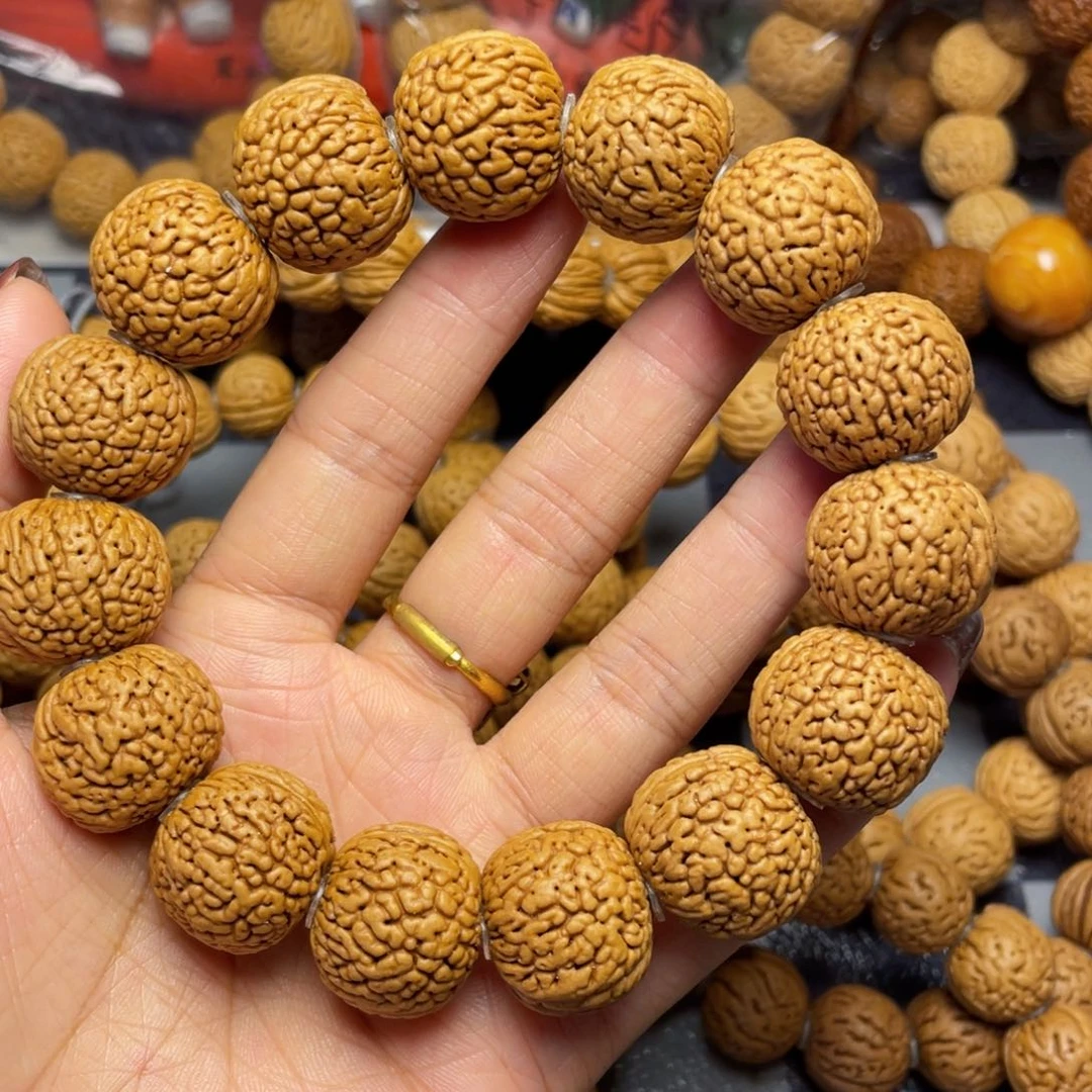 桃核手串20麒麟纹手串