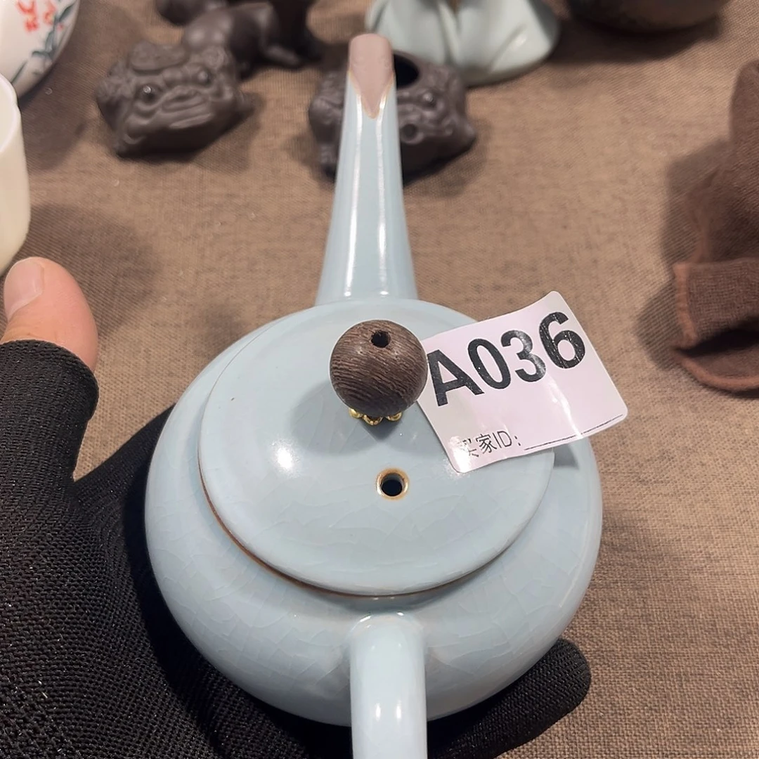 瓷片茶摆件工艺品摆件666