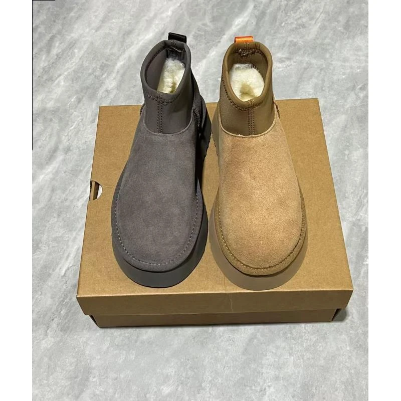 迪普mini 【雪地靴】短筒低帮时尚雪地靴保暖鞋子