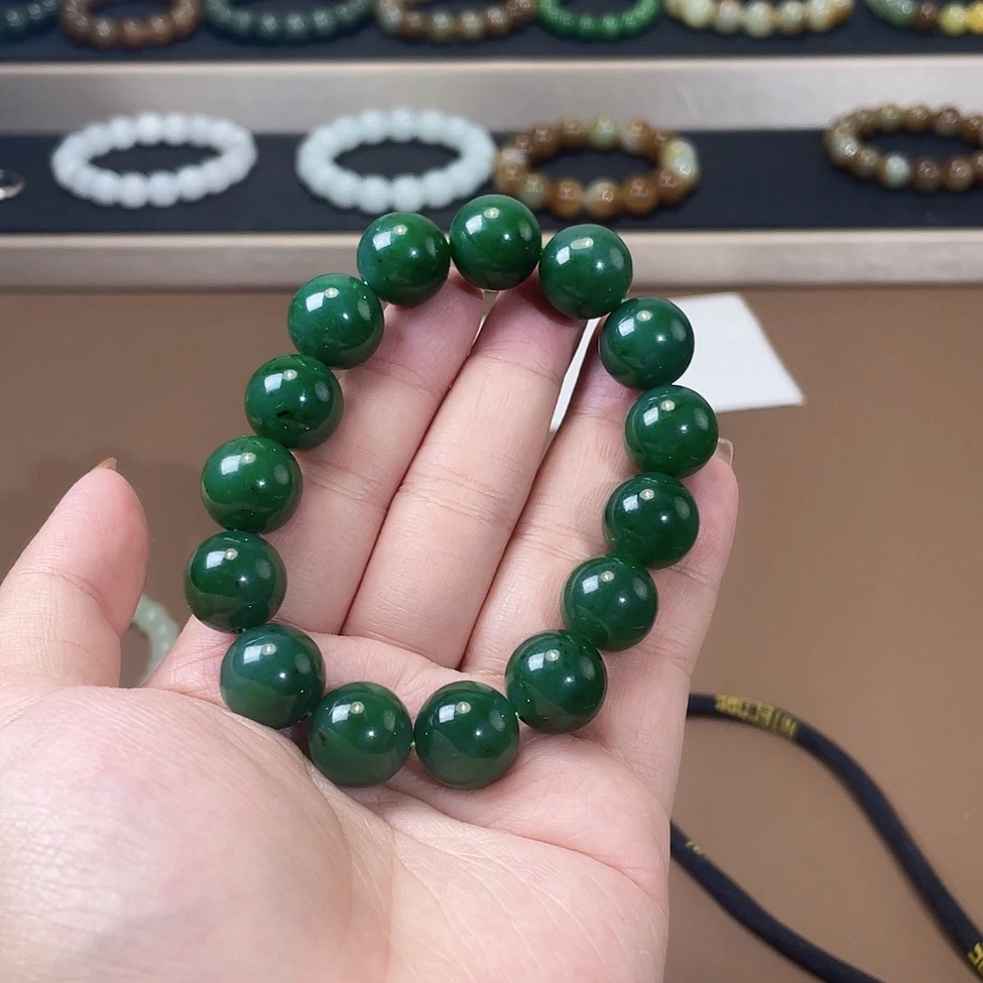 手链未镶嵌和田玉（碧玉）14