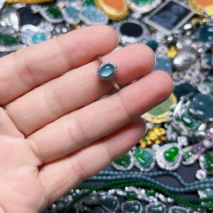 翡翠未镶嵌颈饰天然翡翠A货镶嵌